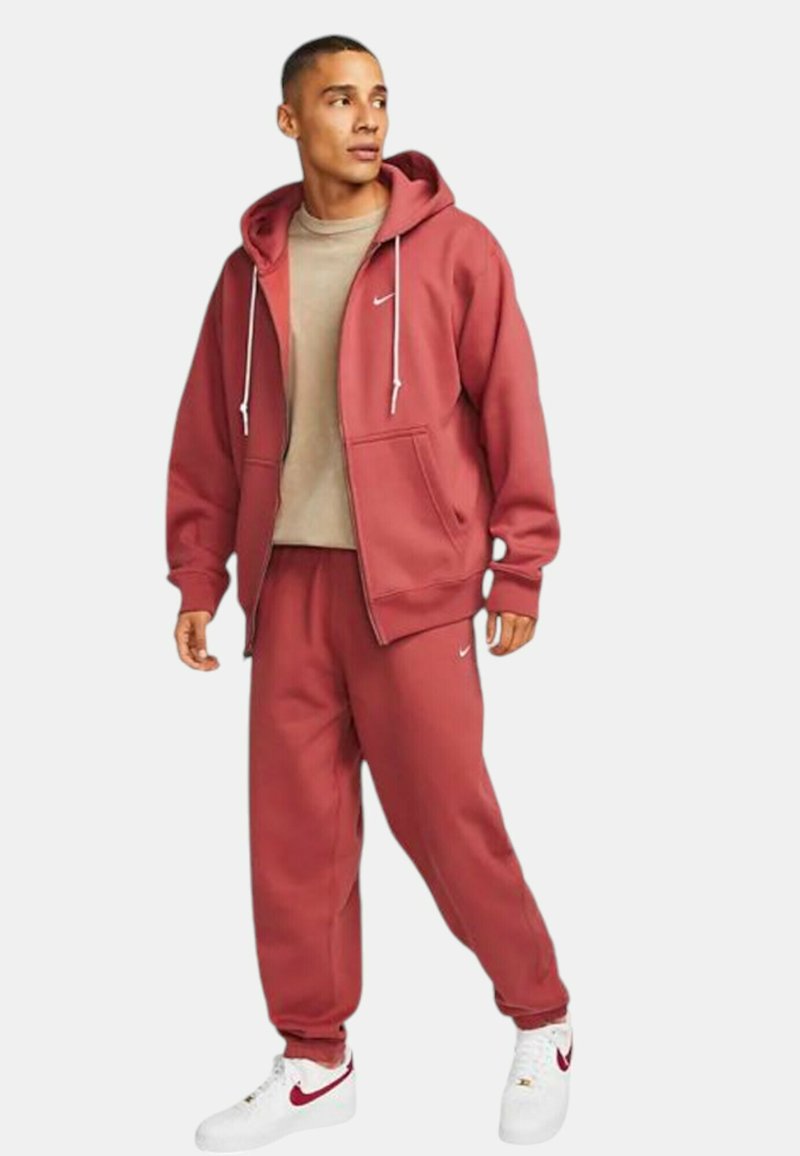 Nike Sportswear SOLO - Mikina na zip - multicolor brick red