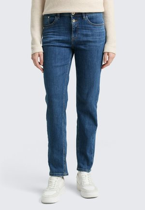 BOYFRIEND MIT STRETCH - Jeans Slim Fit - mid stone wash denim
