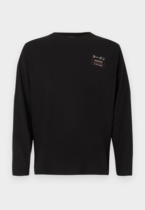 Redefined Rebel ABRAHAM TEE BOXY - Top dugih rukava - black