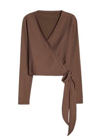 SEAMLESS LONG SLEEVE - Top s dlouhým rukávem - brown