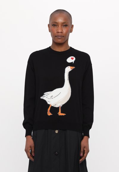 MOSCHINO Striktrøje - multi black