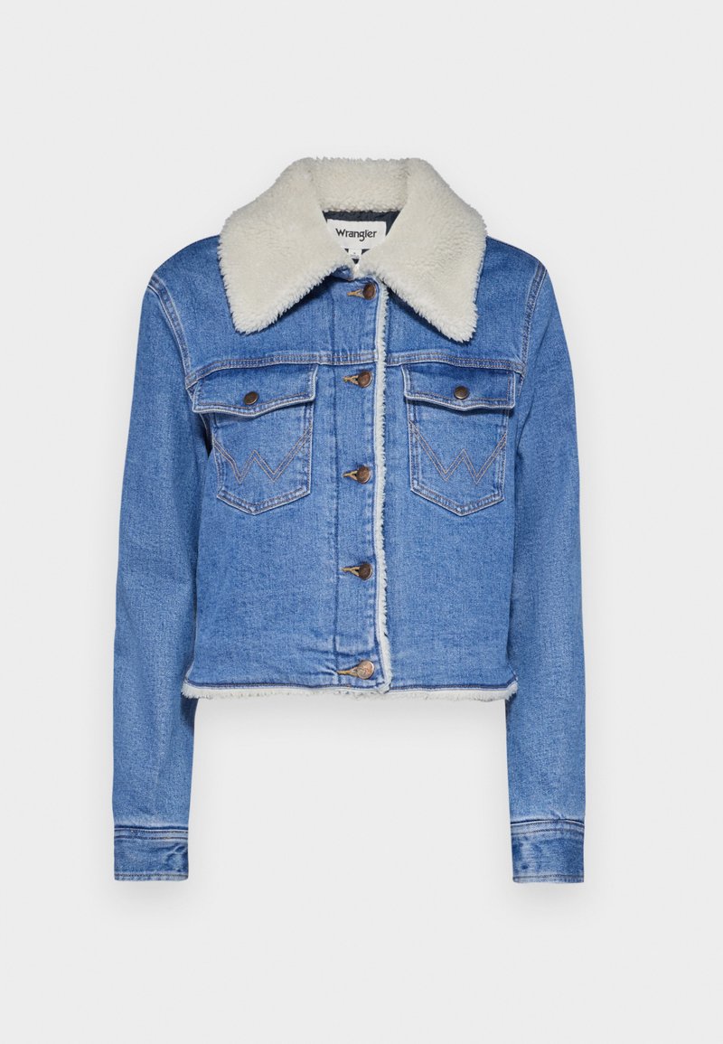 Wrangler Spijkerjas blauw denim/bluedenim