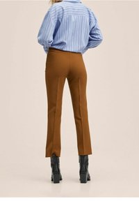 Mango Pantalon classique - cognac