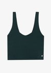 ESSENTIAL QUICK DRY CROPPED FITTED SLEEVELESS TOP - Μπλούζα - dark green