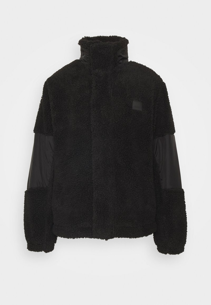 Rains Fleecejas zwart