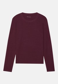 Pier One 2 PACK - Hosszú ujjú felső - dark grey/bordeaux