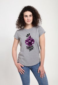 Henry Tiger AVENGERS CLASSIC PURPLE KING - T-shirt z nadrukiem