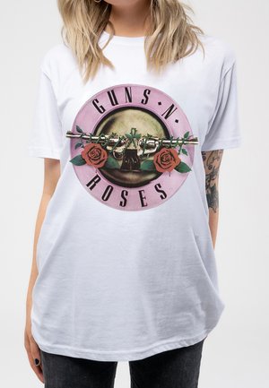 Paradiso Clothing GUNS N' ROSES CLASSIC LOGO BOYFRIEND FIT - Print T-shirt - white