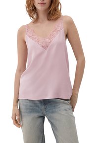 QS MIT SPITZE - Top - zartrosa
