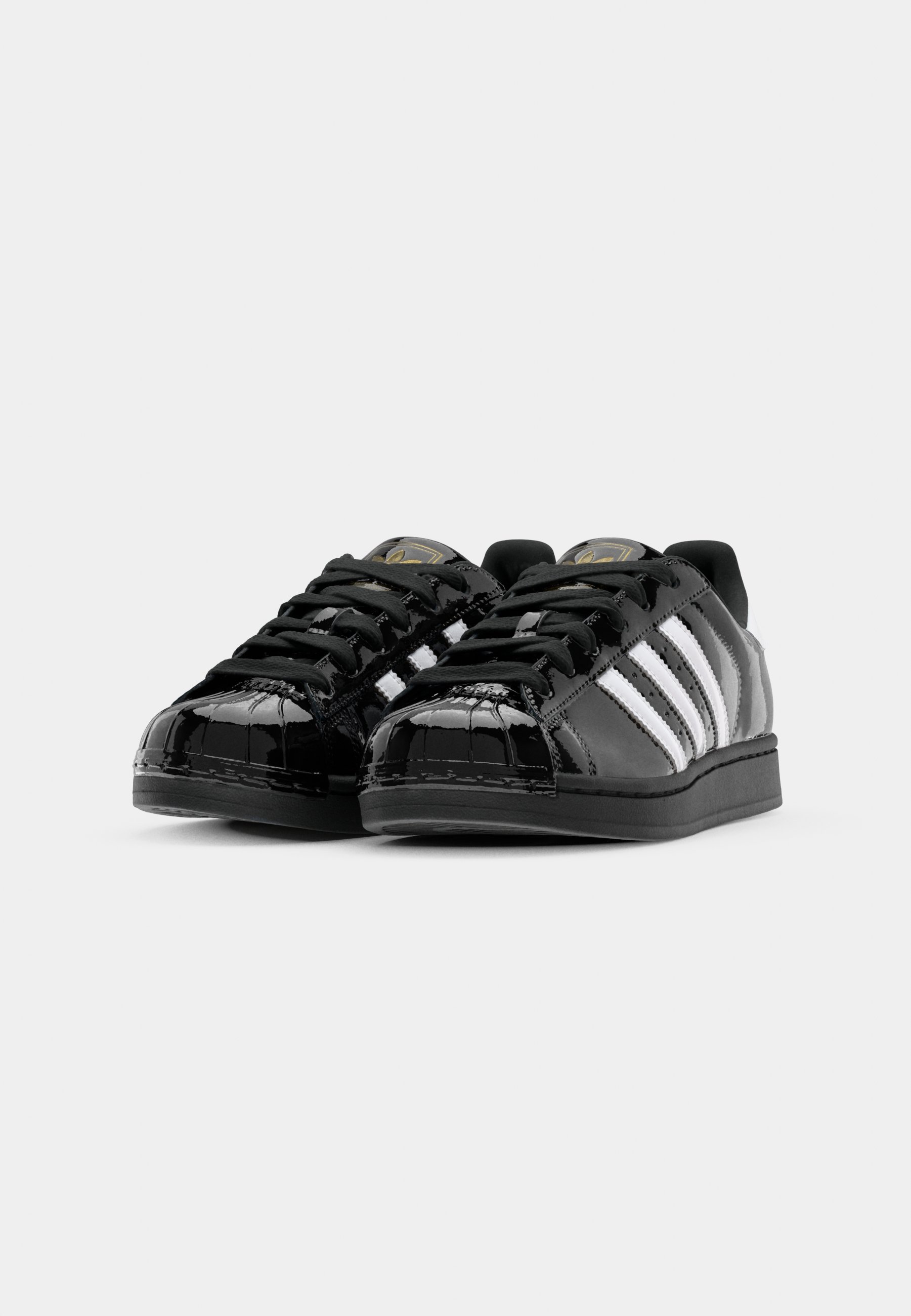 adidas Originals SUPERSTAR II - Sneaker low - core black/footwear  white/gold metallic/schwarz - Zalando