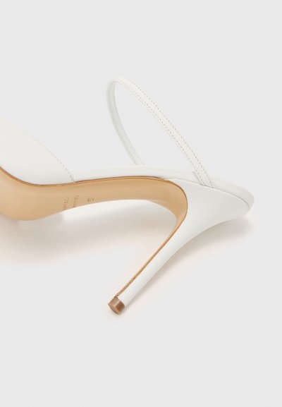 GIABORGHINI THE POINT - Pantofle na podpatku - optic white