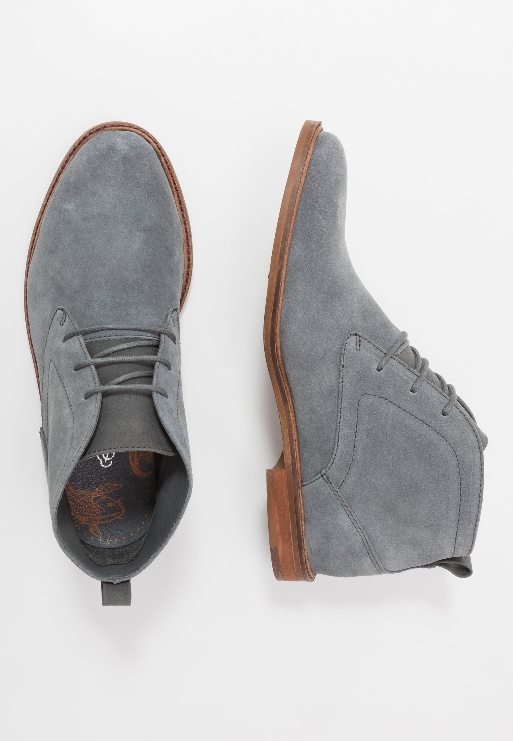 Burton Menswear London BRAN CHUKKA Snøresko greygrå Burton Menswear London BRAN CHUKKA Snøresko tan Zalando.no