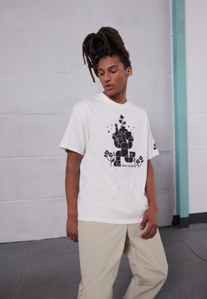 OPEN TEE - Print T-shirt - sail