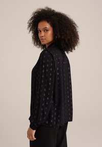 WE Fashion Bluza z gumbi - black
