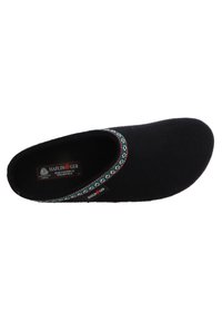 Chaussons Haflinger Saskatchewan Noir – Neufs Avec Emballage, Fourrure Chaude, Extérieur Suède | Chaussons D'intérieur Haflinger Fourrés Femme
