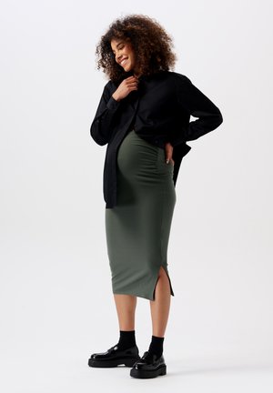 UMSTANDS VIJA - Pencil skirt - olive