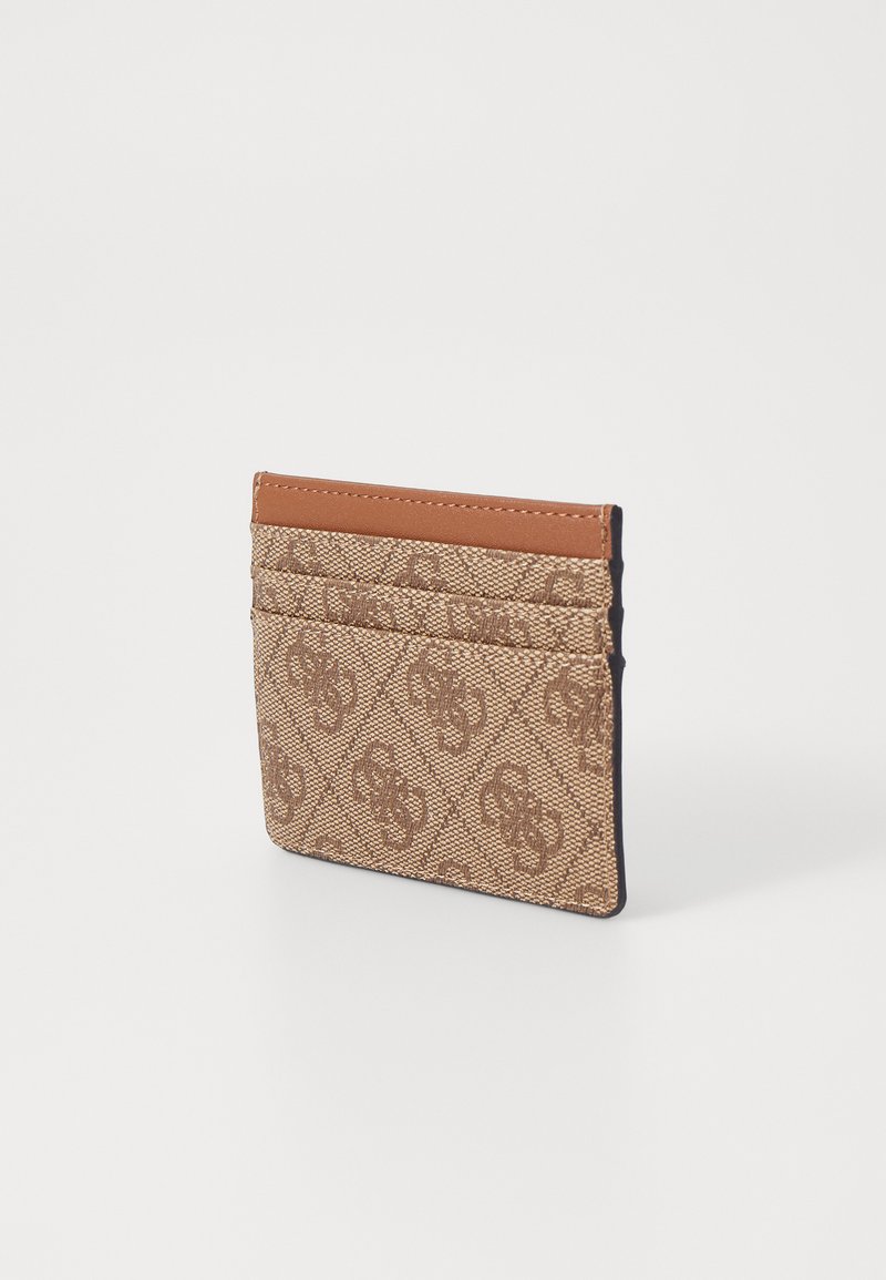 GUESS Laurel Zip Around Card Case Portemonnee, Donkertaupe, One Size