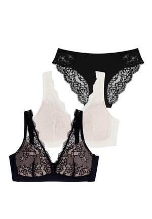 BLAKE EXCLUSIVE SET LIGHT PADDED - Triangle bra - ivory black black