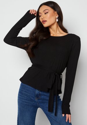 FINE KNITTED TOP - Svetr - black