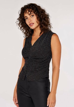 SPARKLING PLAY RUCHED - Blus - assorted black