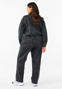 Zizzi Wide leg - dark grey denim
