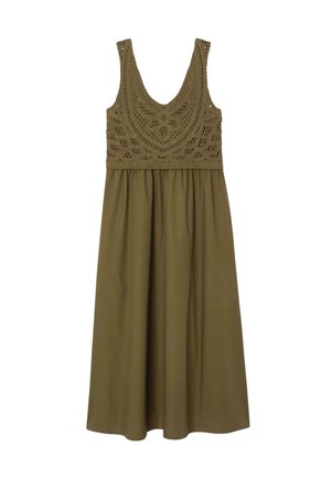 Promod, ROBE LONGUE EFFET 2 EN 1 - Robe de jour - vert olive