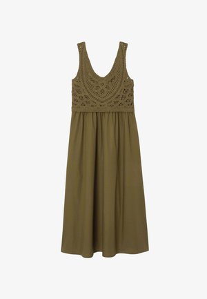 Promod, ROBE LONGUE EFFET 2 EN 1 - Robe de jour - vert olive