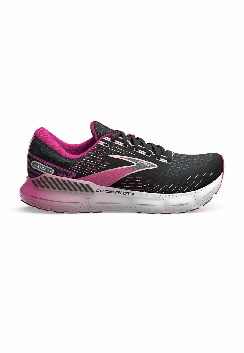 Brooks GLYCERIN GTS 20 Laufschuh Stabilität black fuchsia linen