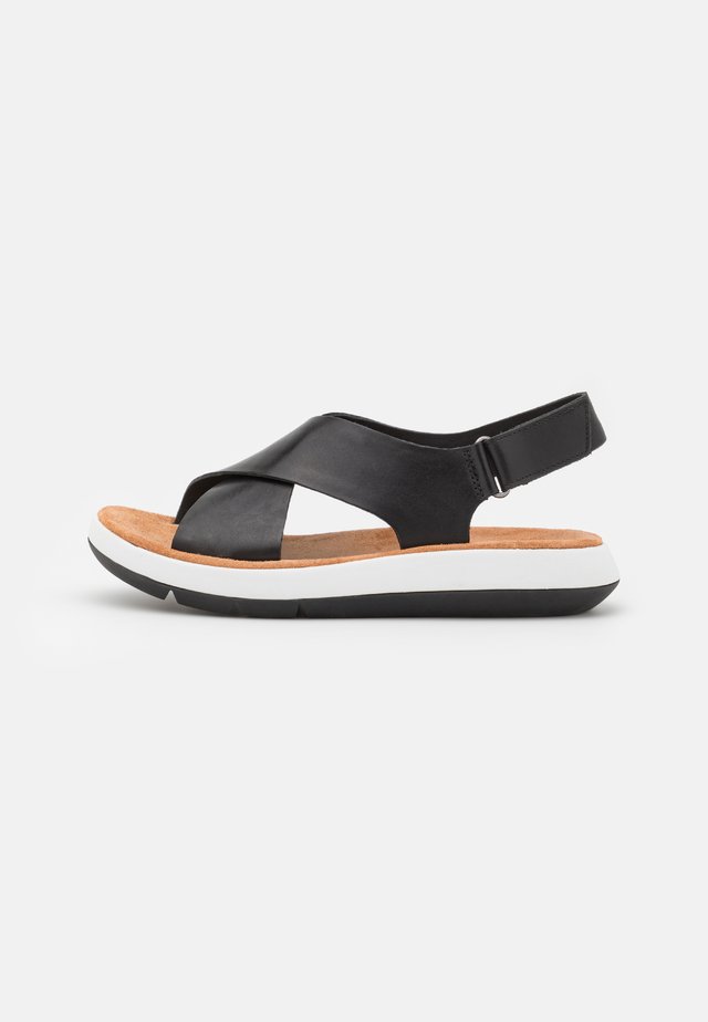 JEMSA CROSS - Korkeakorkoiset sandaalit - black