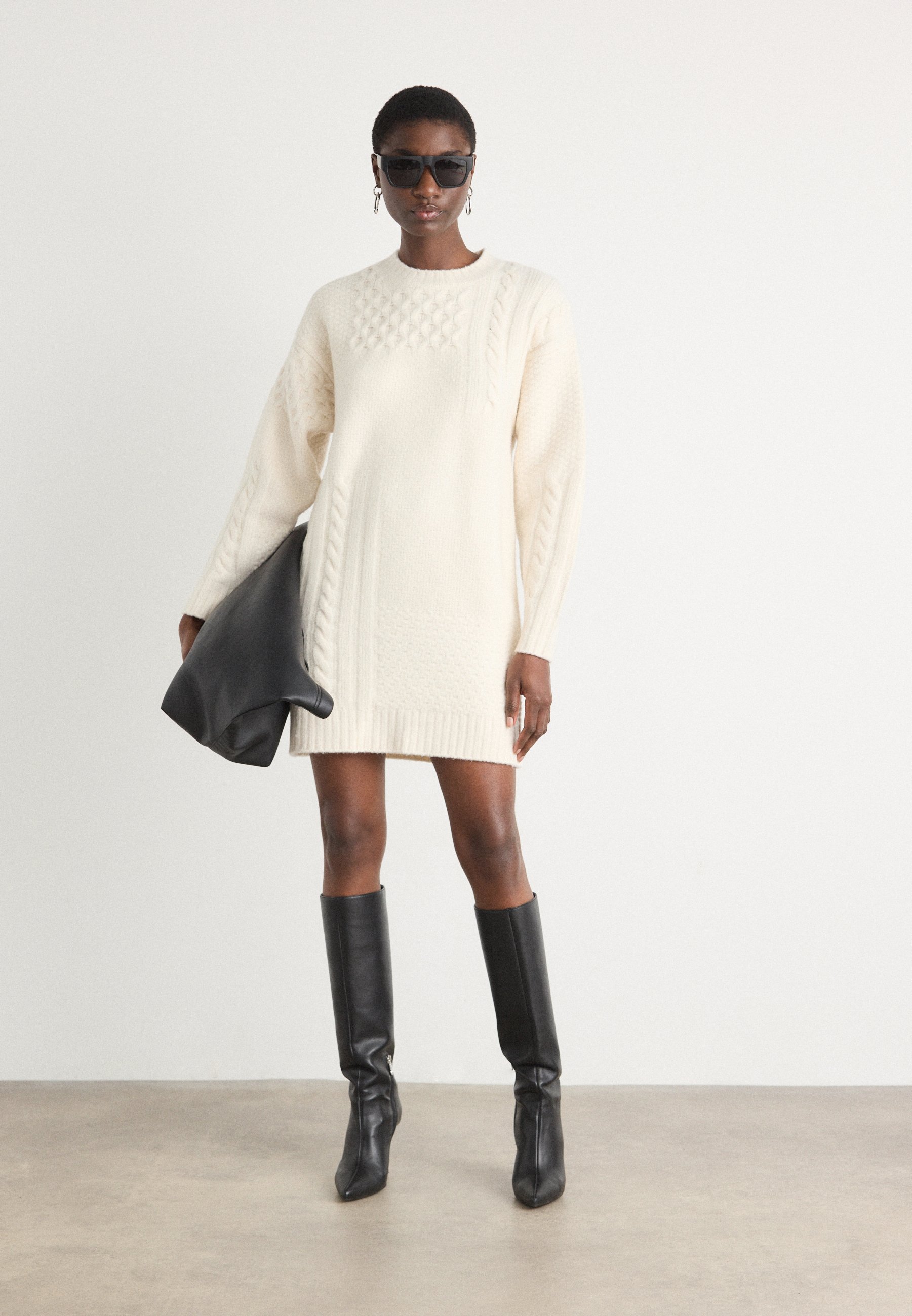 Lacoste Jumper dress - lapland/off-white - Zalando.co.uk
