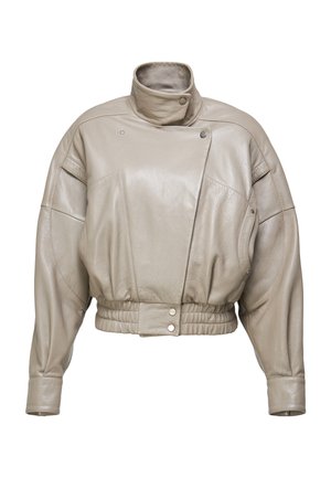 CLARA - Veste en cuir - beige