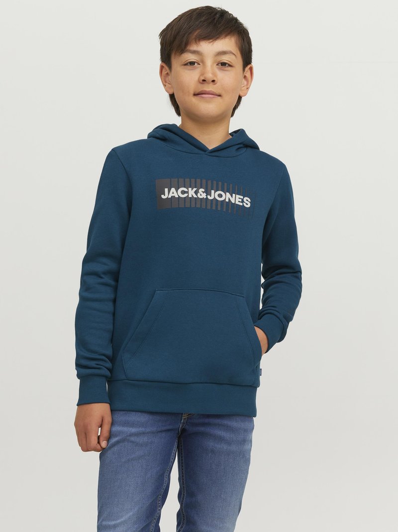 Jack & Jones Junior JJECORP LOGO PLAY - Mikina s kapucí - sailor blue