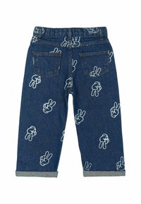 The New Siblings PROSPER WIDE  - Vaqueros rectos - medium blue denim aop