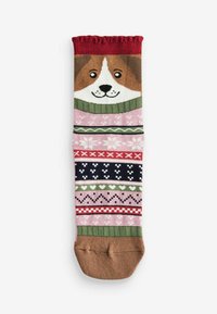 Next CHRISTMAS PATTERN 4 PACK.  REGULAR FIT - Strømper - dogs in jumpers