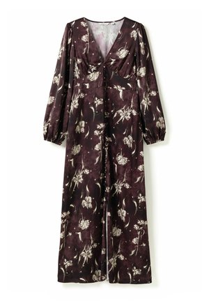 Noella, N-LILITH MAXI DRESS - Robe longue - dovie burgundy print