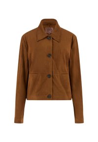 Chaqueta de cuero sintético - braun
