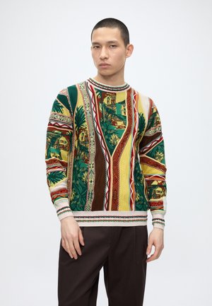 Carlo Colucci 3D KNIT - Πουλόβερ - off-white/multicolor