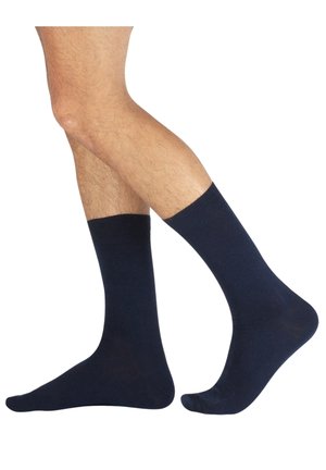 PAK 2 PAIRS - WARM COTTON PLAIN - Calcetines - blue