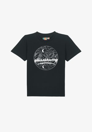 watapparel MOUNTAINS BY NIGHT - T-shirt print - black