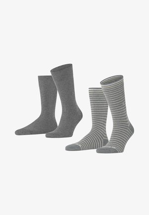 Burlington ONE SIZE EVERYDAY STRIPE SO - MIXED 2-PACK - Chaussettes - grau