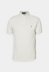 CUSTOM SLIM FIT MESH POLO SHIRT - Polo - parchment cream