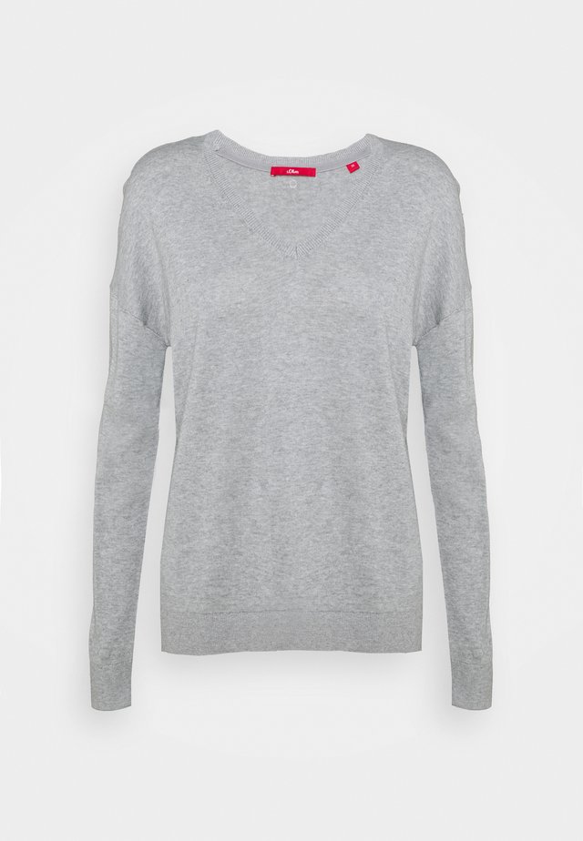 Strickpullover - grey melange