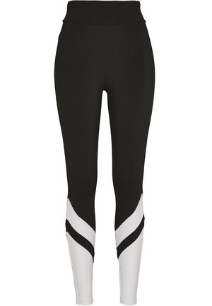 Leggings - Trousers - black/white