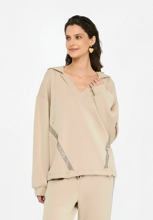 Sweat à capuche - light brown