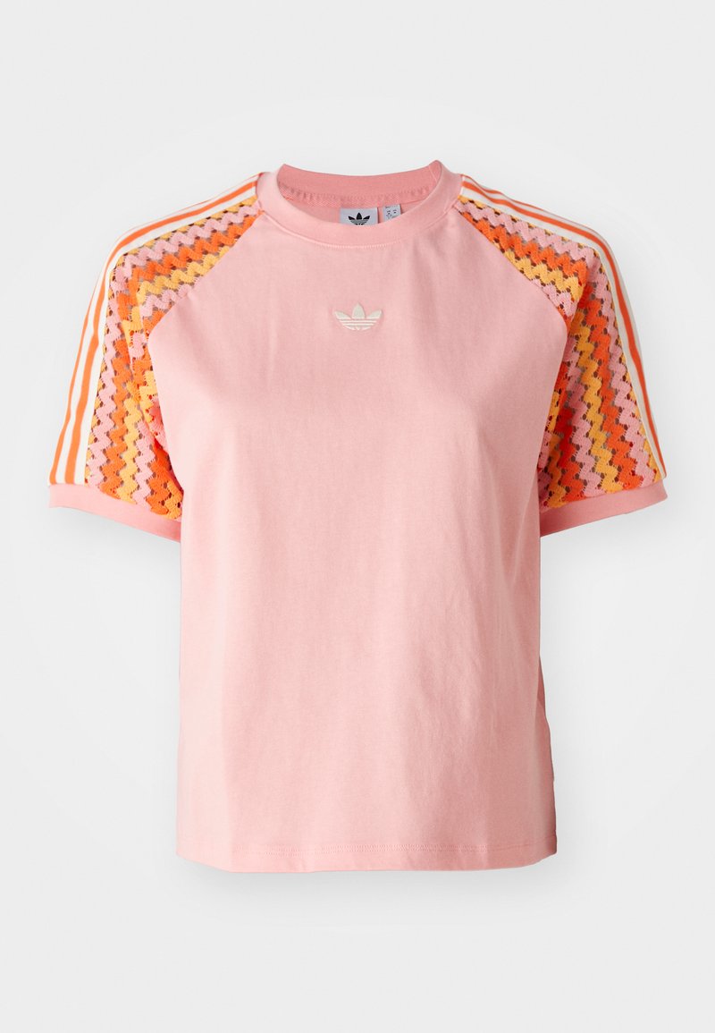 adidas Originals T-shirt print roze adidas Originals T-shirt print roze