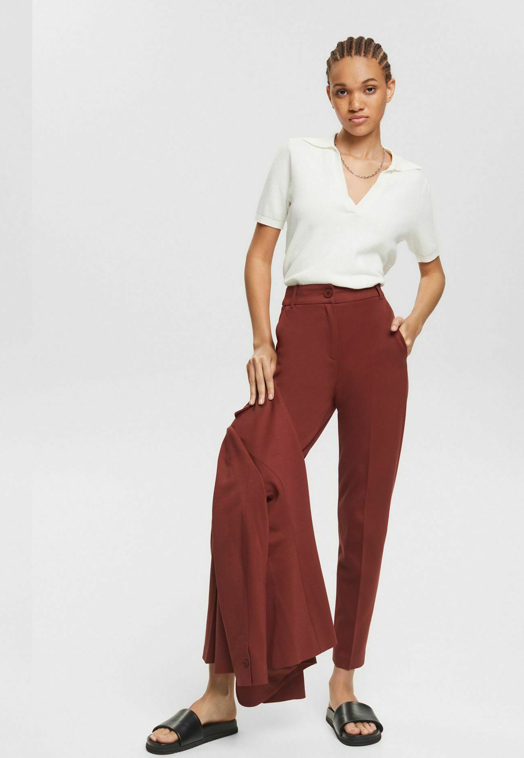 ROMA NEWPORT - Trousers - rust brown 