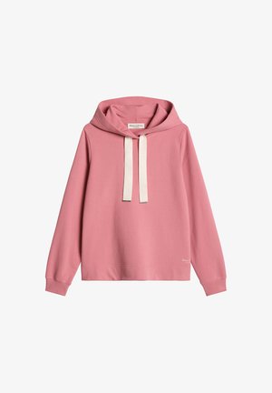 Marc O'Polo, MARC O'POLO DFC HOODIE RELAXED MIT GEPEACHTER OBERFLÄCHE - Sweat à capuche - berry rose