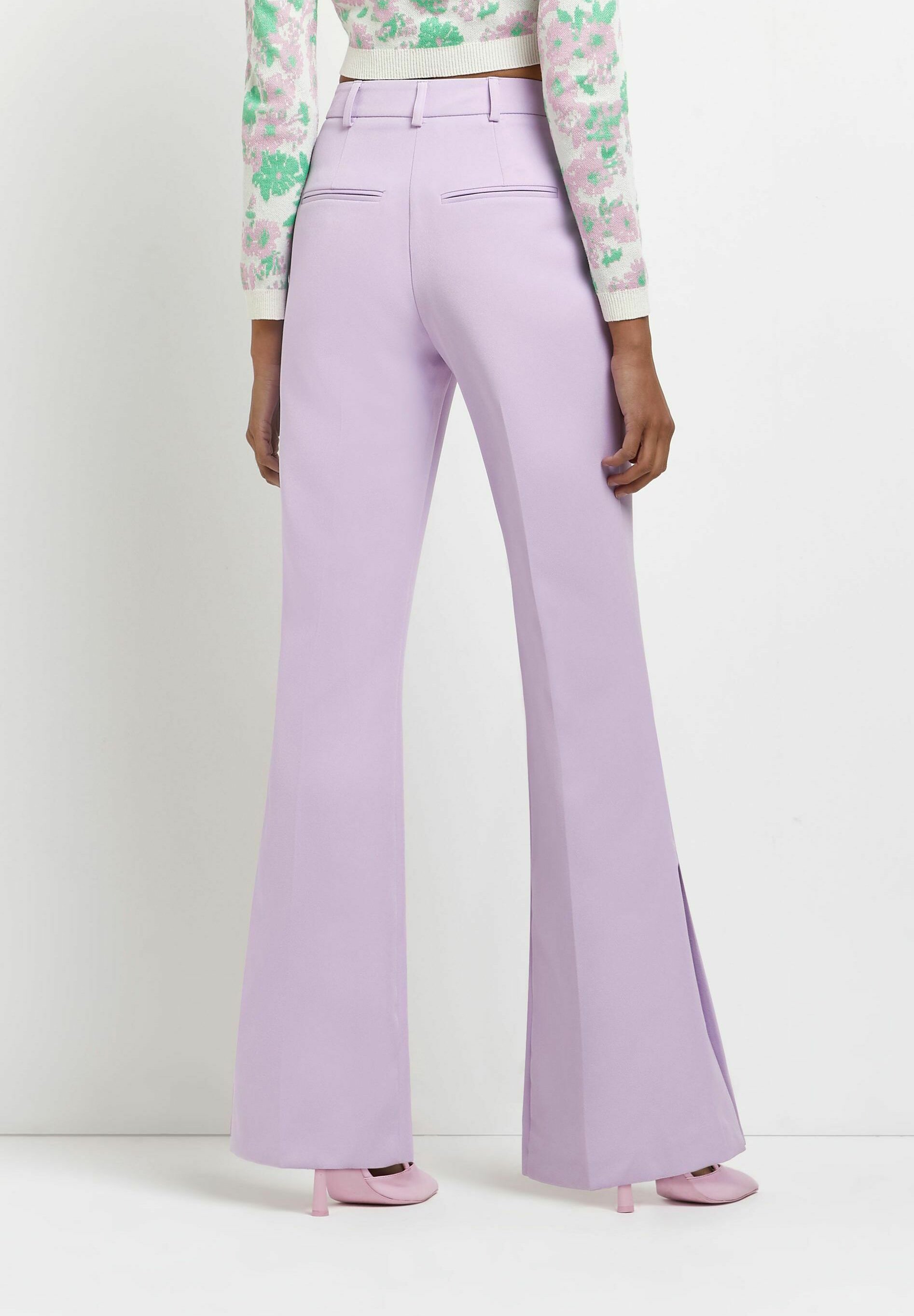 River Island Trousers - purple light 