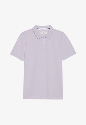 Svetlofialová polokošeľa s klasickým golierom, trojbuttonovou légou a krátkymi rukávmi. Vyrobená z hladkej, priedušnej tkaniny.