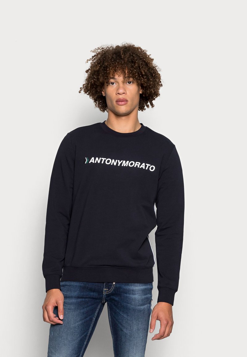 Antony Morato FIT IN STRETCH TERRY FABRIC WITH RUBBER - Camisola - ink blu